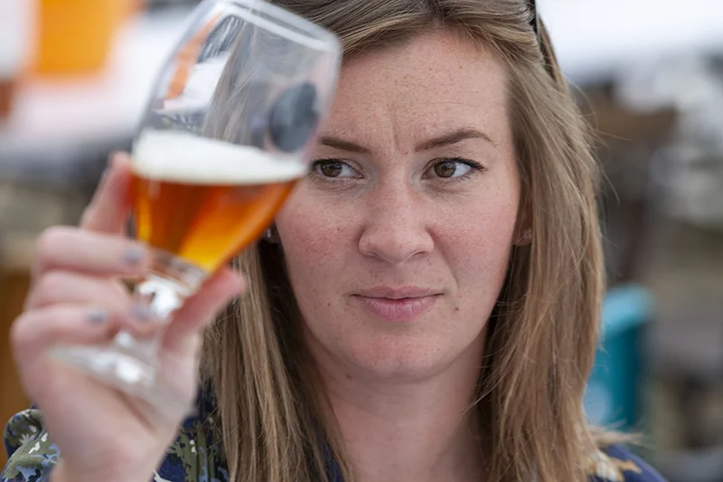 Beer judging at the Spring Festival